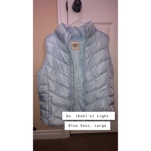 Light Blue Puffy Vest